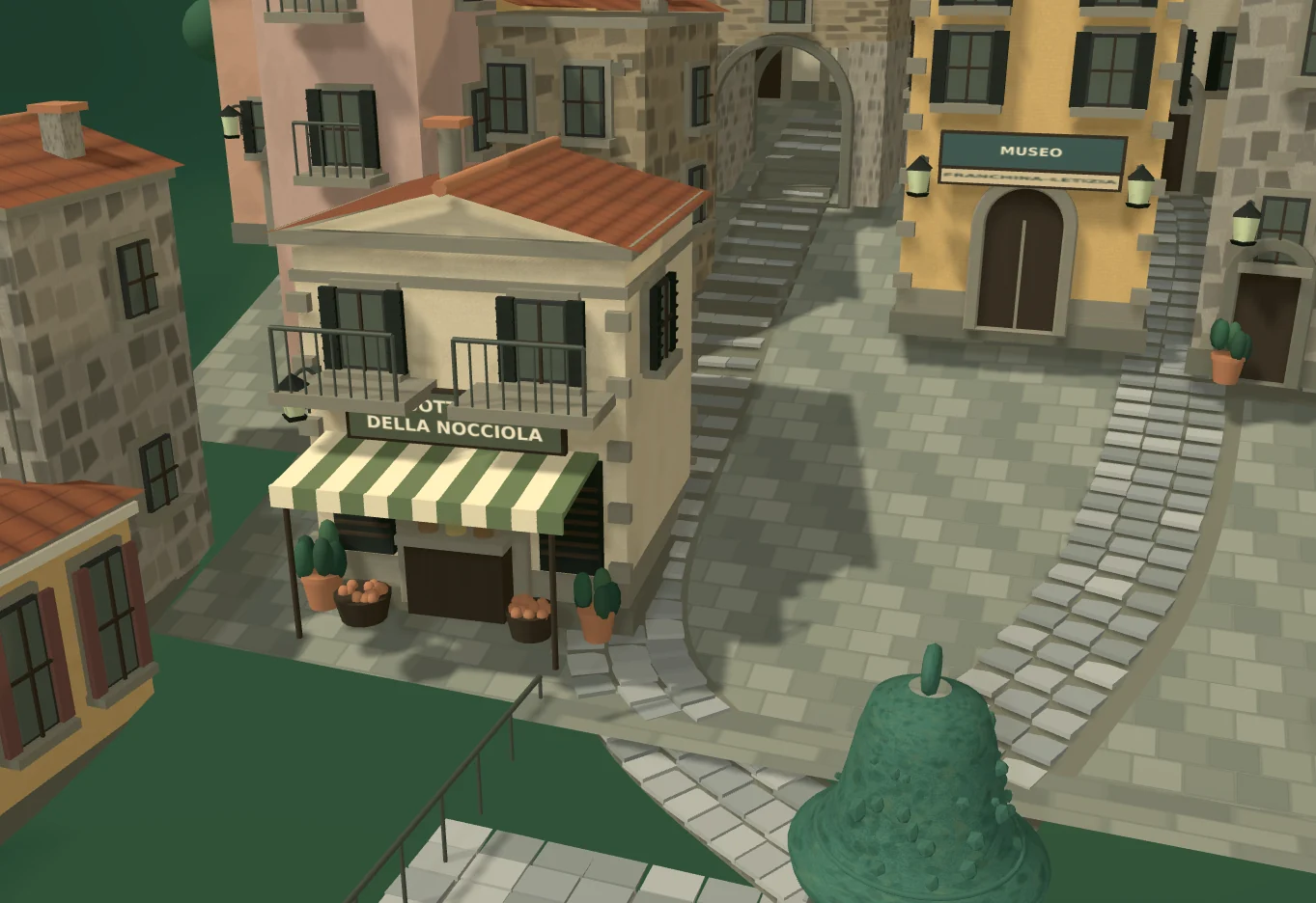 Modello illustrativo di una bottega di prodotti alla nocciola
